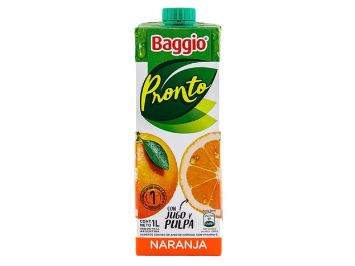 jugo baggio naranja 1lt