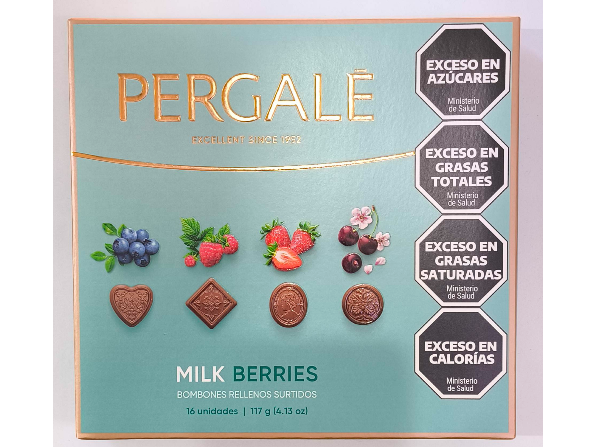 Bombones finos pergalé milk berries 117gr