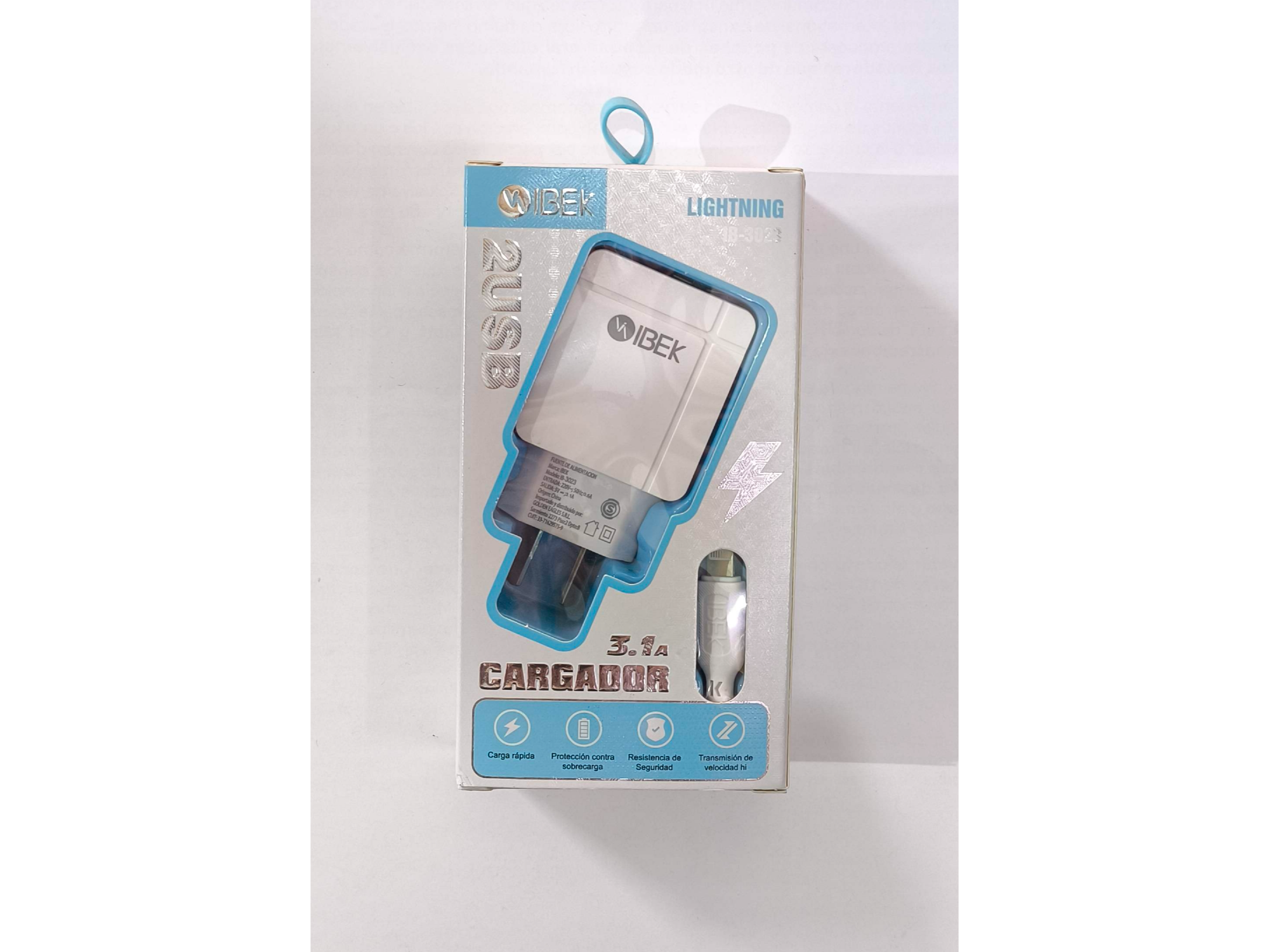 Cargador lightning para iPhone