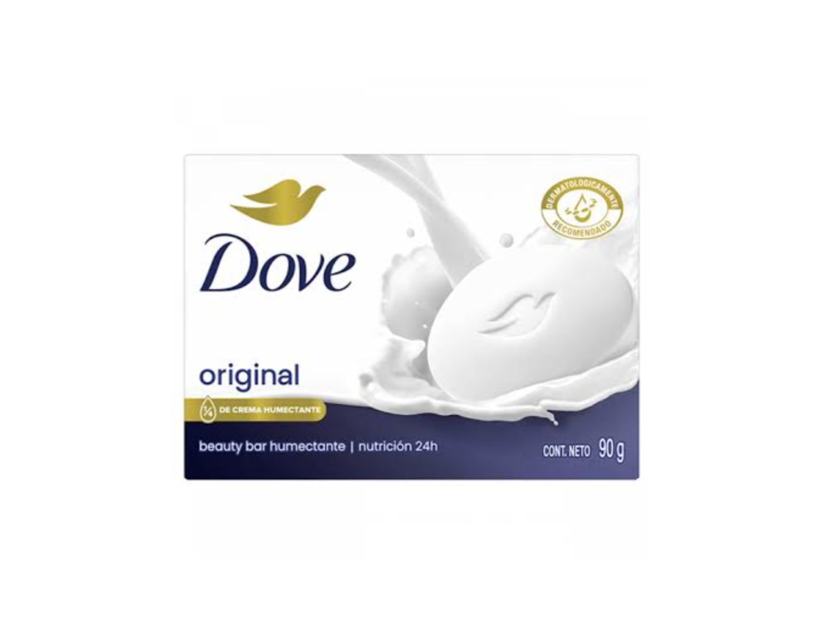 Jabón blanco dove original 90gr