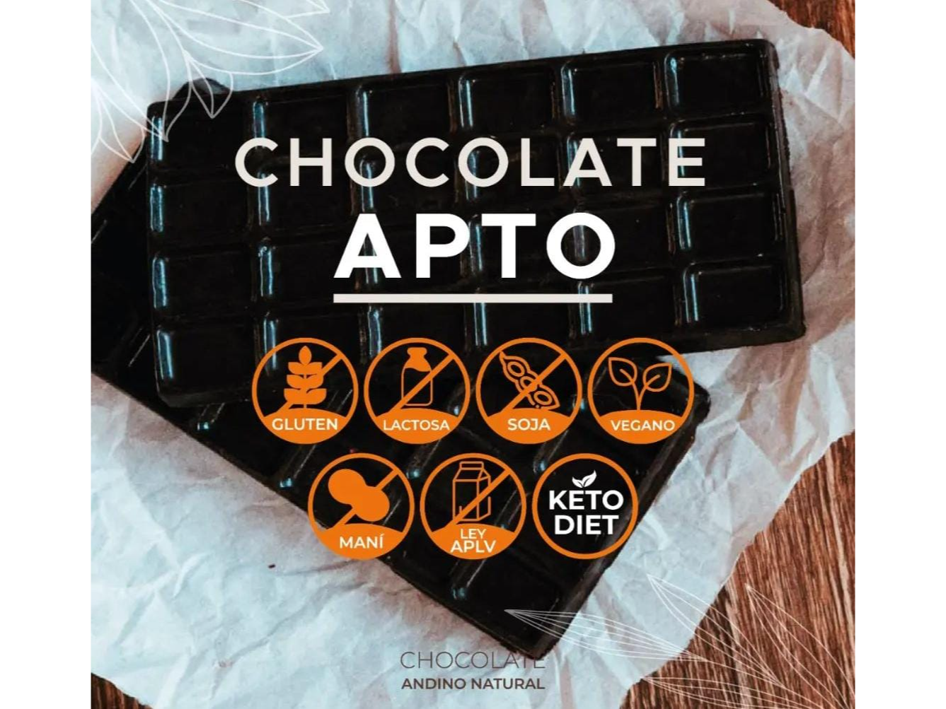 Chocolate 80% Cacao con Xilitol