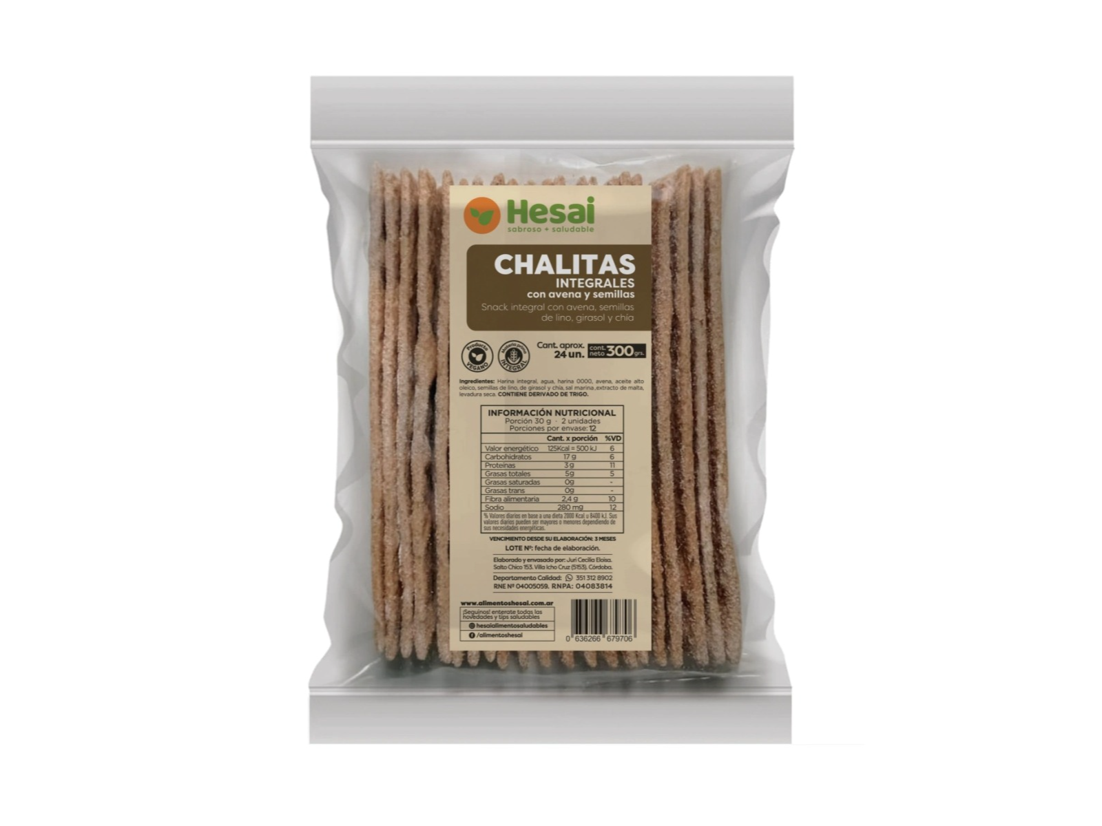 Chalitas Integrales Multicereal x 300 gr.