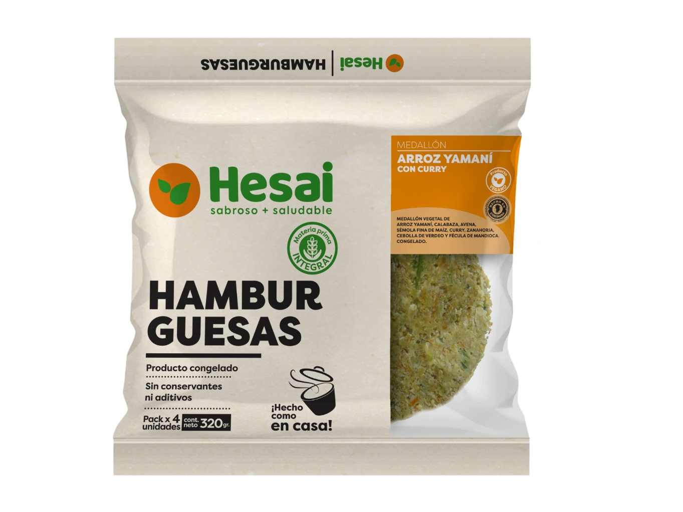 Hamburguesa de Arroz Yamaní con Calabaza