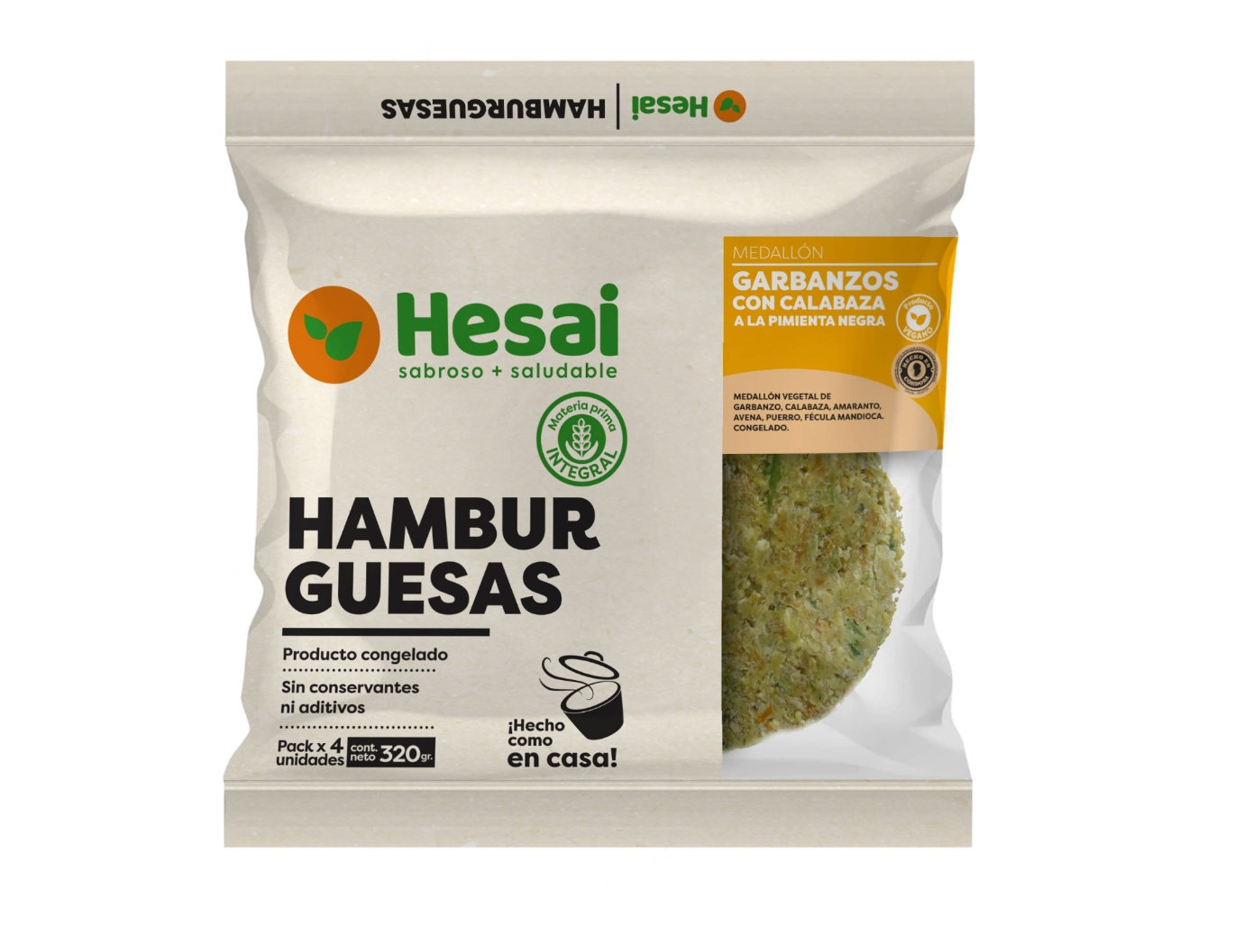 Hamburguesas de Garbanzos con Calabaza