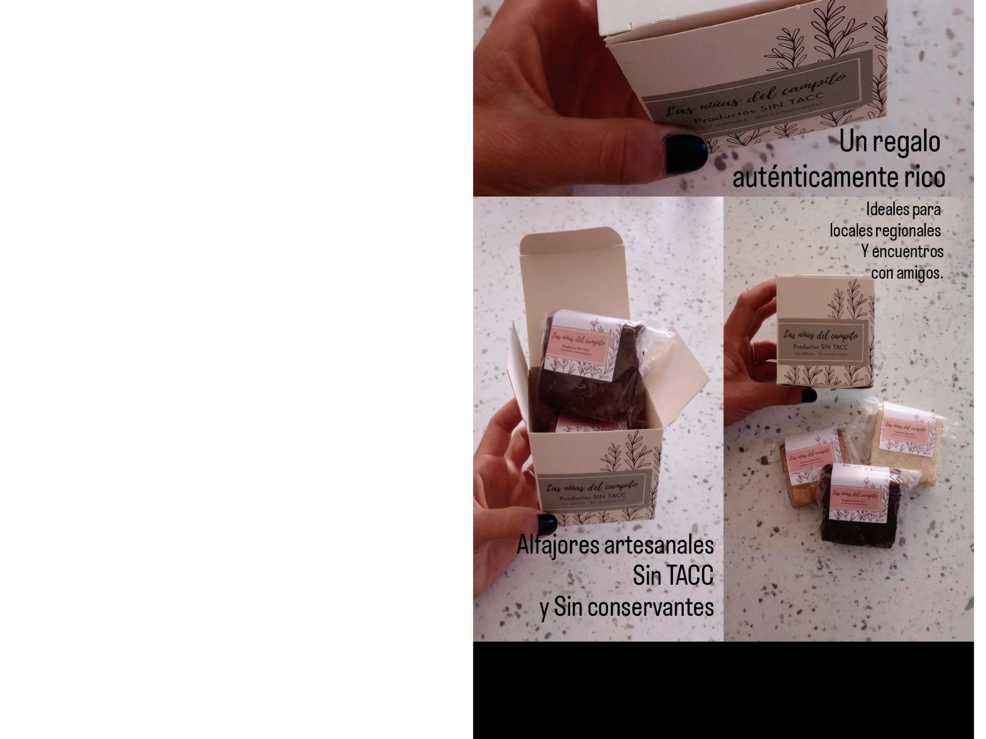 Caja regalria 3 alfajores sin T.A.C.C