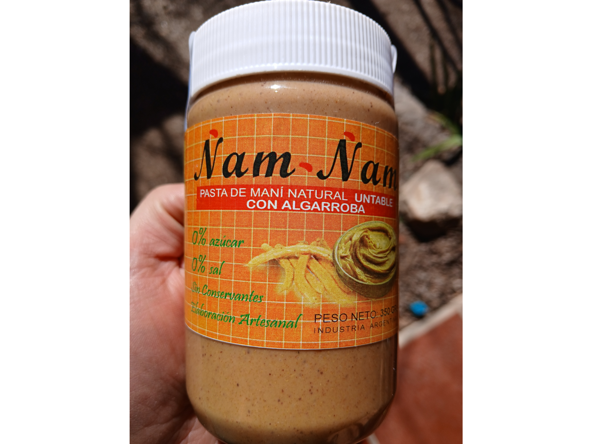 Pasta de maní con Algarroba