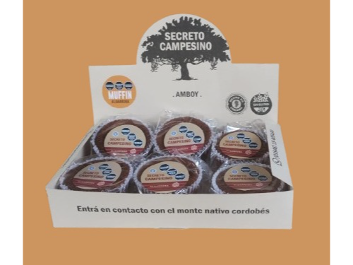 Muffin Algarroba caja x 6 unidades