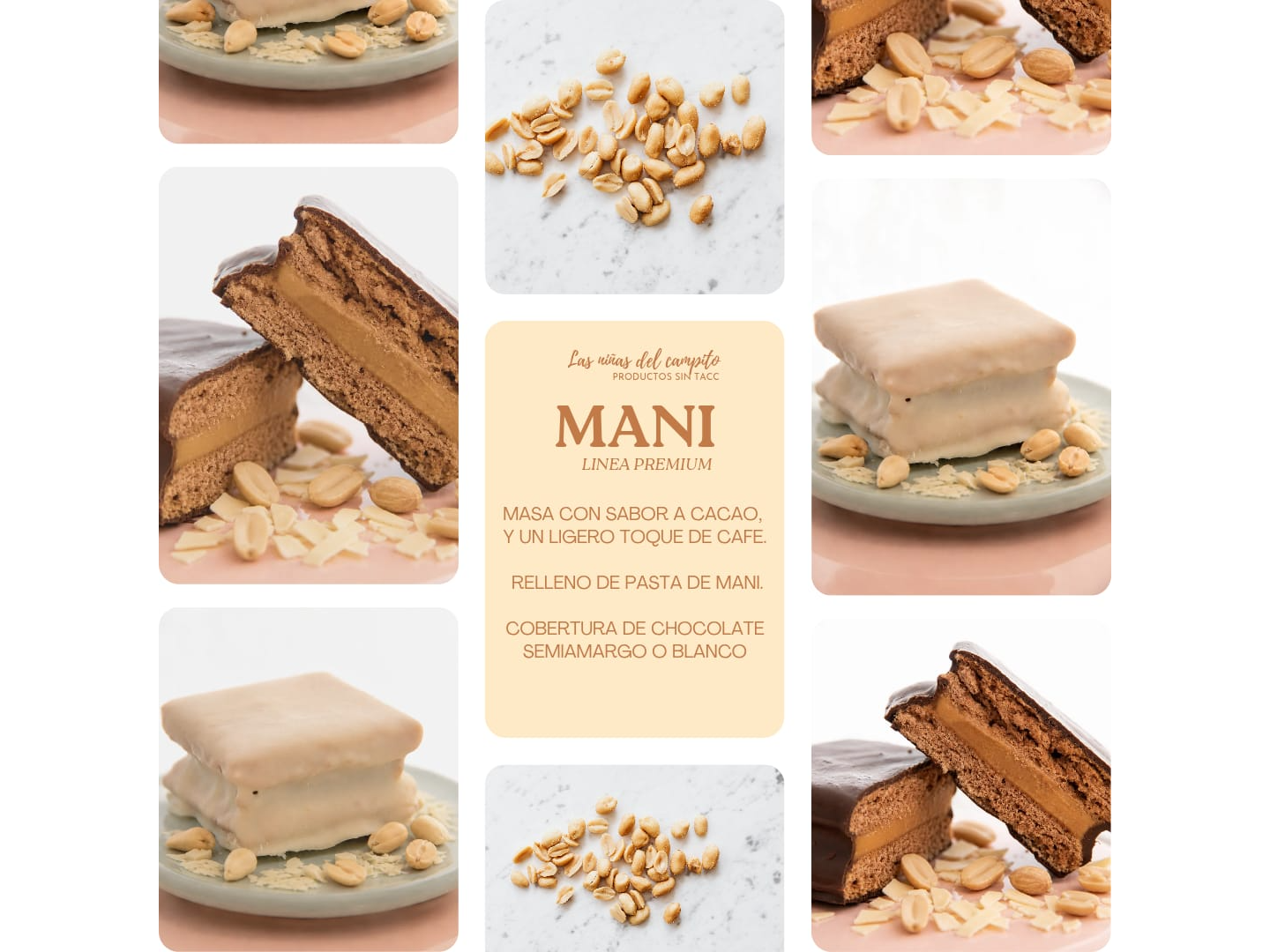 Alfajor Premium Relleno de Pasta de Maní