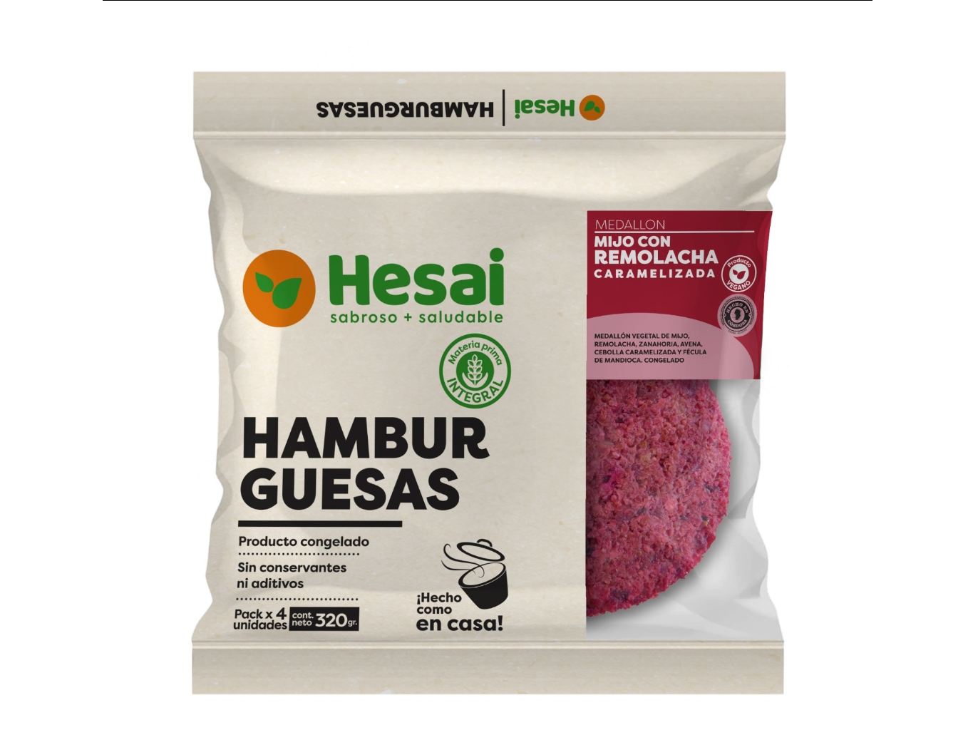 Hamburguesas de Mijo con Remolacha