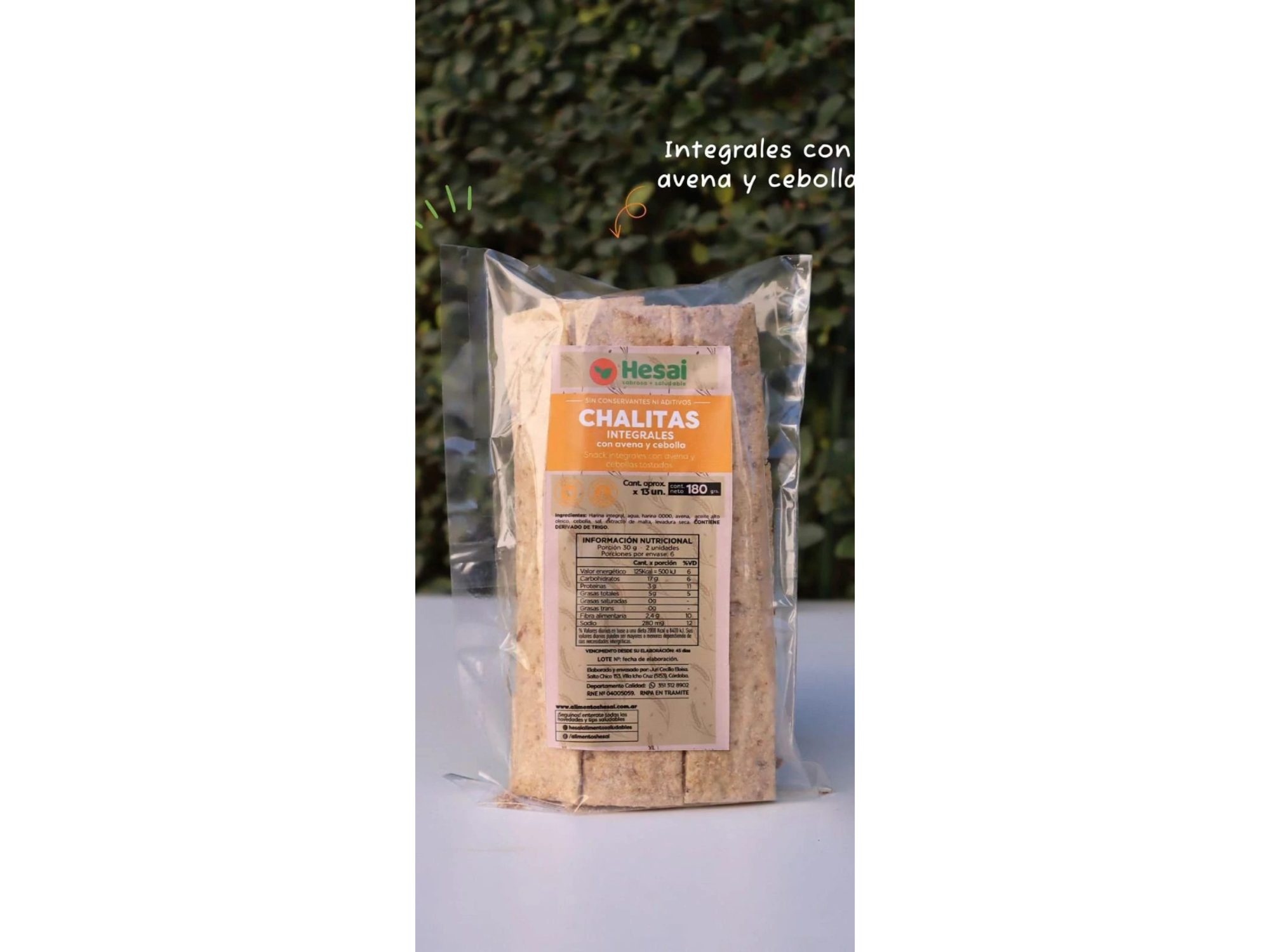 Chalitas Integrales con cebolla