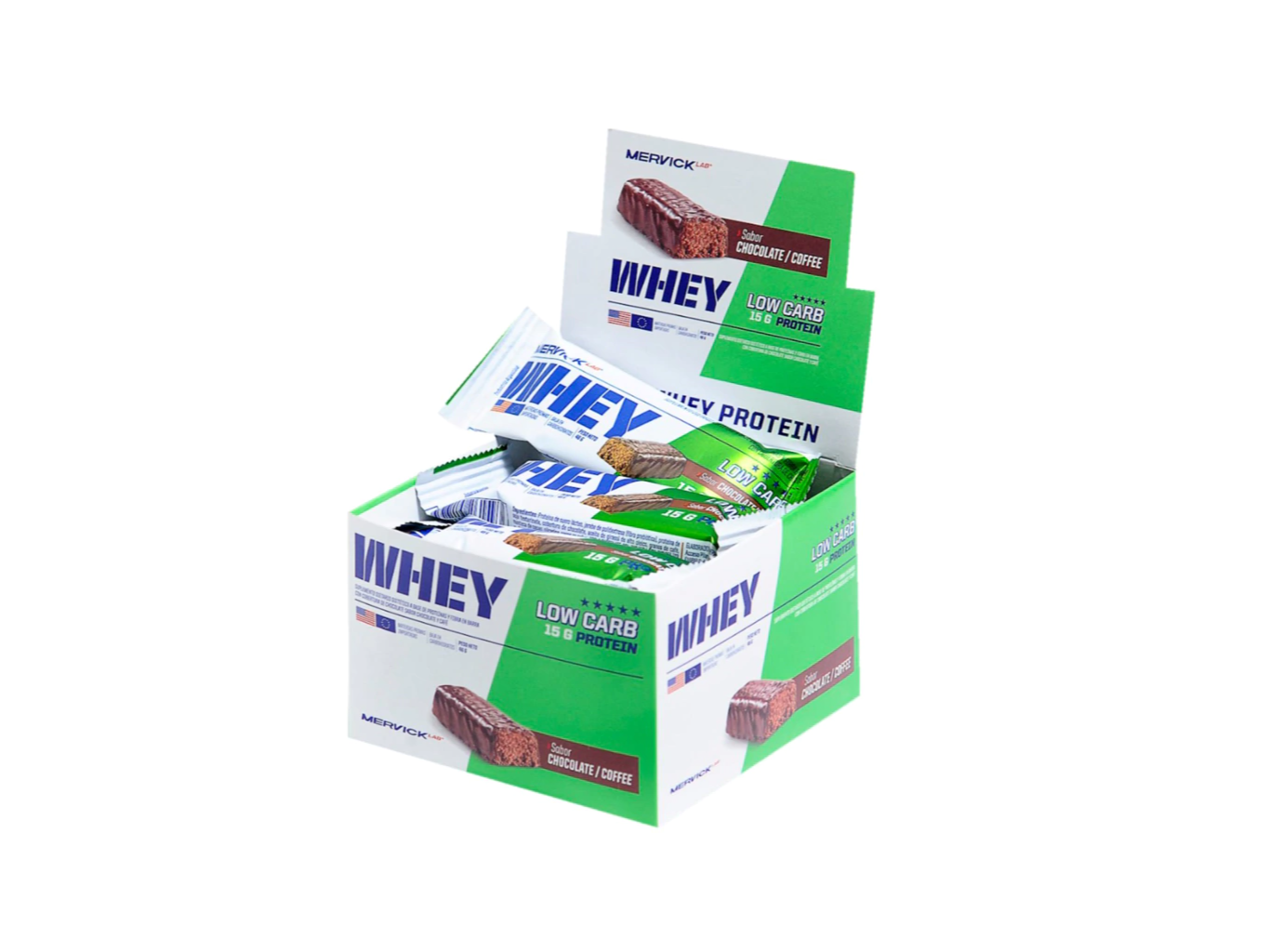 Caja Mervick Low carb Protein 15gr PROTEINA 12 UNIDADES