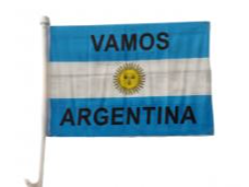 banderita para el auto