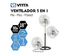 vitta ventilador 3 pocisiones x5 unidades abona 30.000 c,u