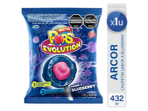 Pop chupetines con chicles 432grs