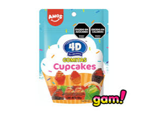 Amos 4de gomitas cupcakes 100 grs