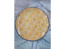 Corona Zambia amarillo cerámica Colombia,apto microondas 21cm