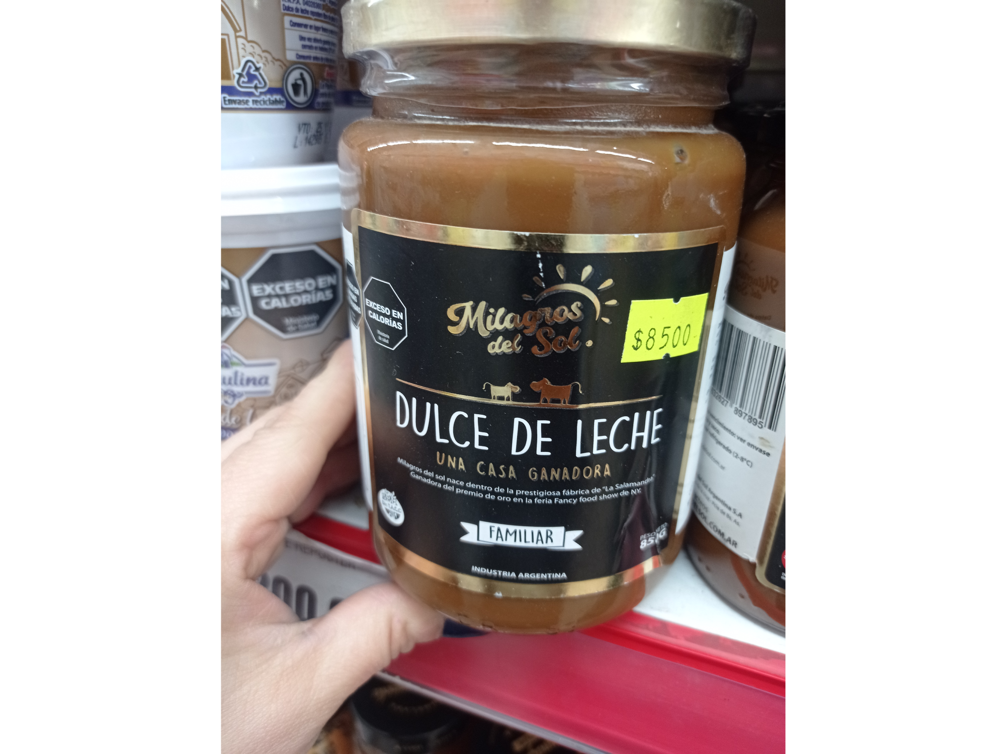 Milagros del sol dulce de leche clásico en frasco kg