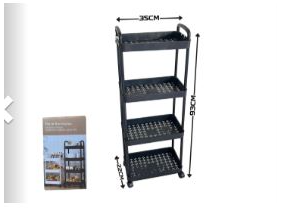 CARRITO ORGANIZADOR 4 NIVELES