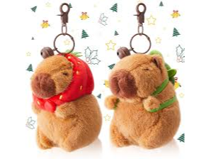 Llavero capibara peluche