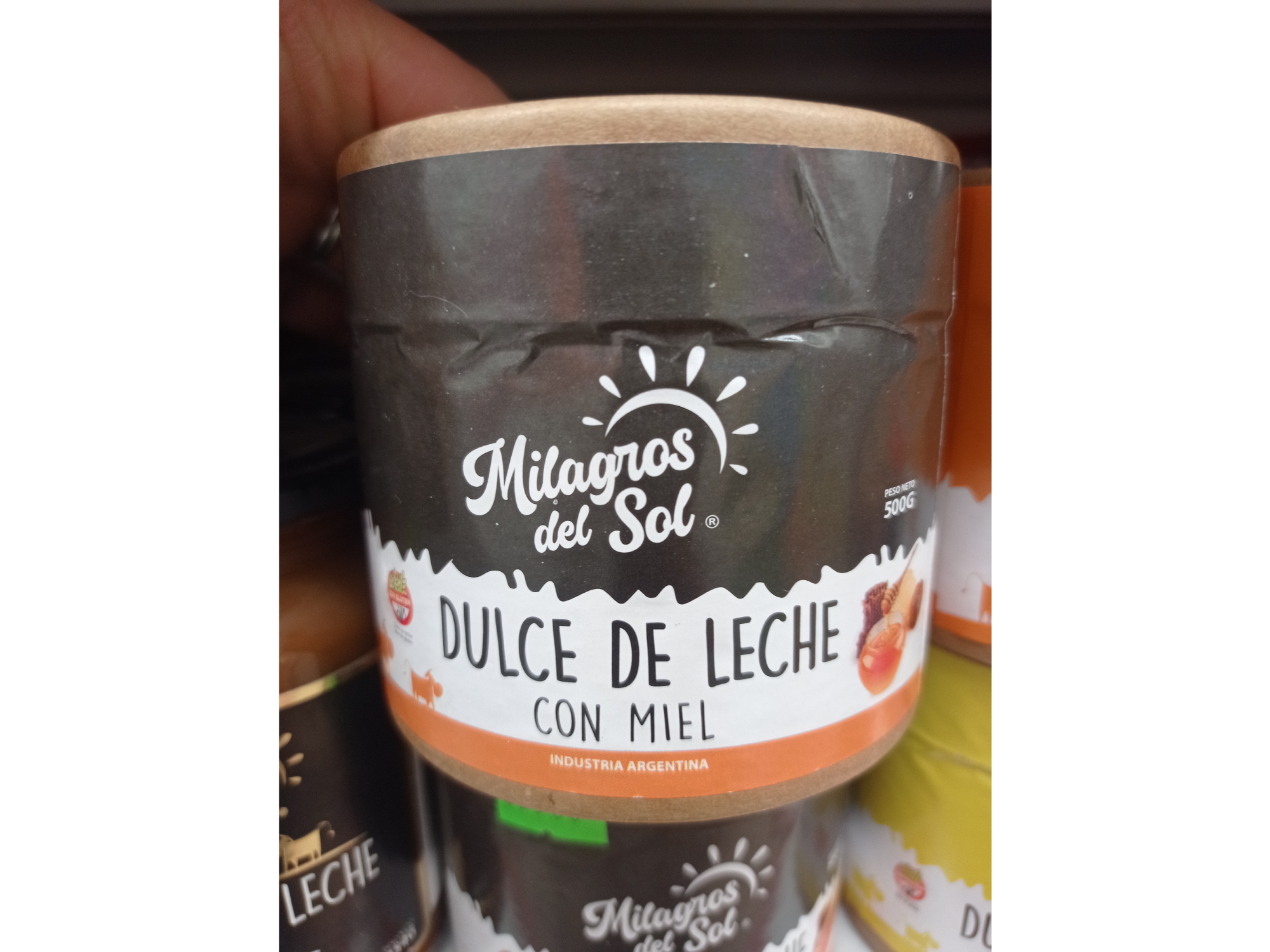 Milagros del sol dulce de leche con miel kg