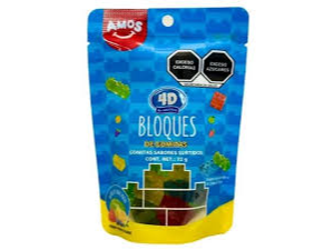 Amos gomitas 4d bloques 100 grs
