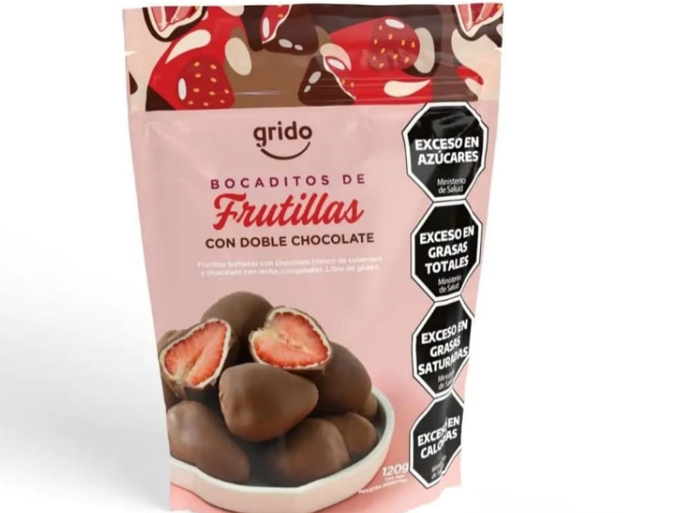 Grido frutilla bañadas en chocolate