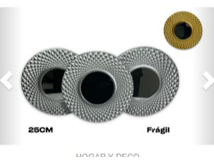 set de espejos x3