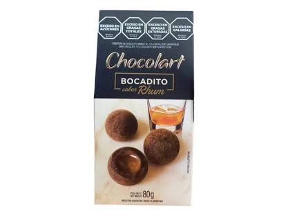 chocolart bocadito rhum 80grs