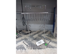 Estante metálico para baño