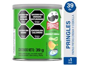 Pringles papas crema y cebolla 39 grs