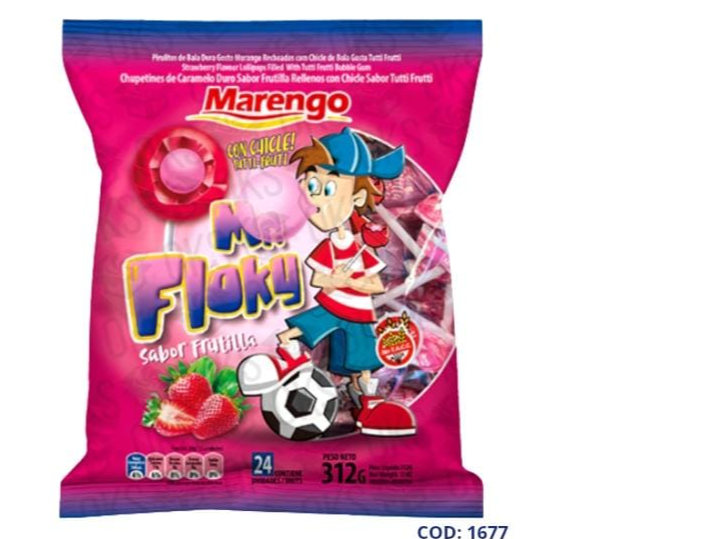 Mister floky chupetín x24