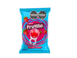 Candy chupetín anillo frutilla x100