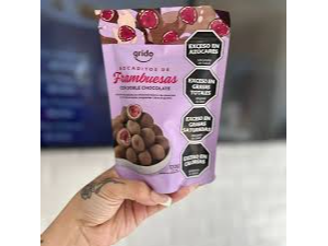grido frambuezas bañadas chocolate