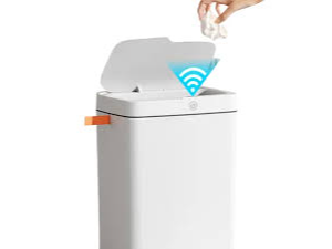 Cesto de basura inteligente, con sensor de movimiento