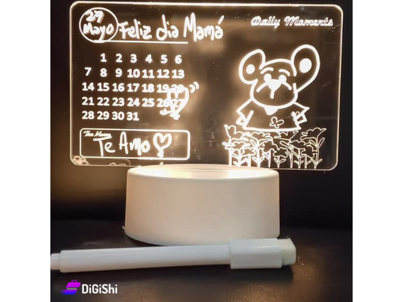 Lámpara led 3d .escribí tu msj