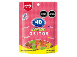 Amos gomitas 4d ositos 100 grs