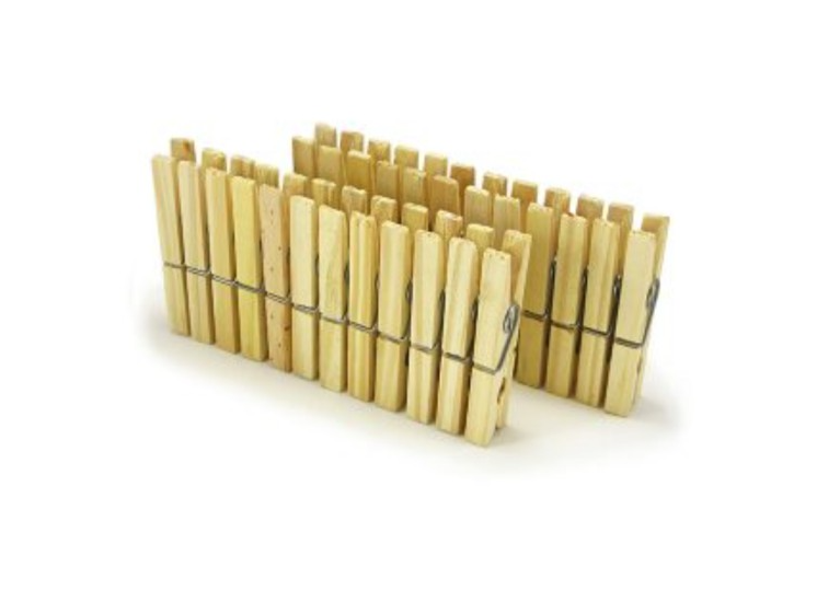 Broche de madera docena