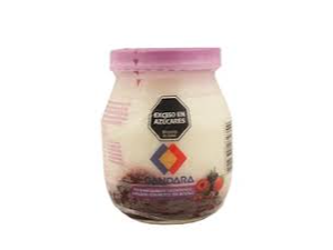 Gándara yogur en frascos con trozos de frutas x6 unidades