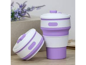 Vaso silicona plegable