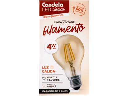 Candela gota filamento 4w