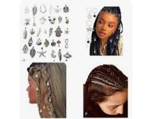 aritos para peinados y trenza 10 unidades