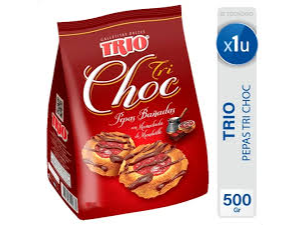 Trío choc pepas 300 gras x6 abona 1040 unidad