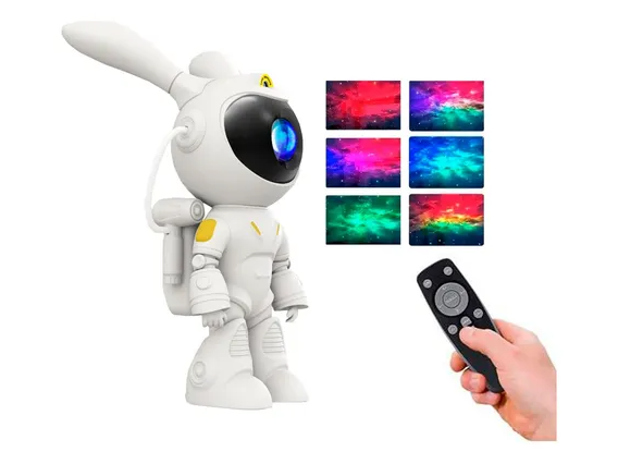 Proyector parlante conejo astronauta