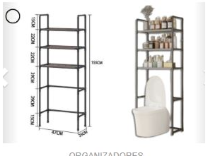ESTANTE ORGANIZADOR PARA BAÑO