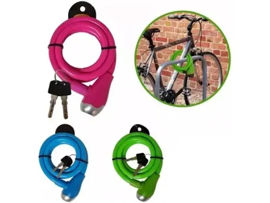 Cadena con llave para bici o viviendas