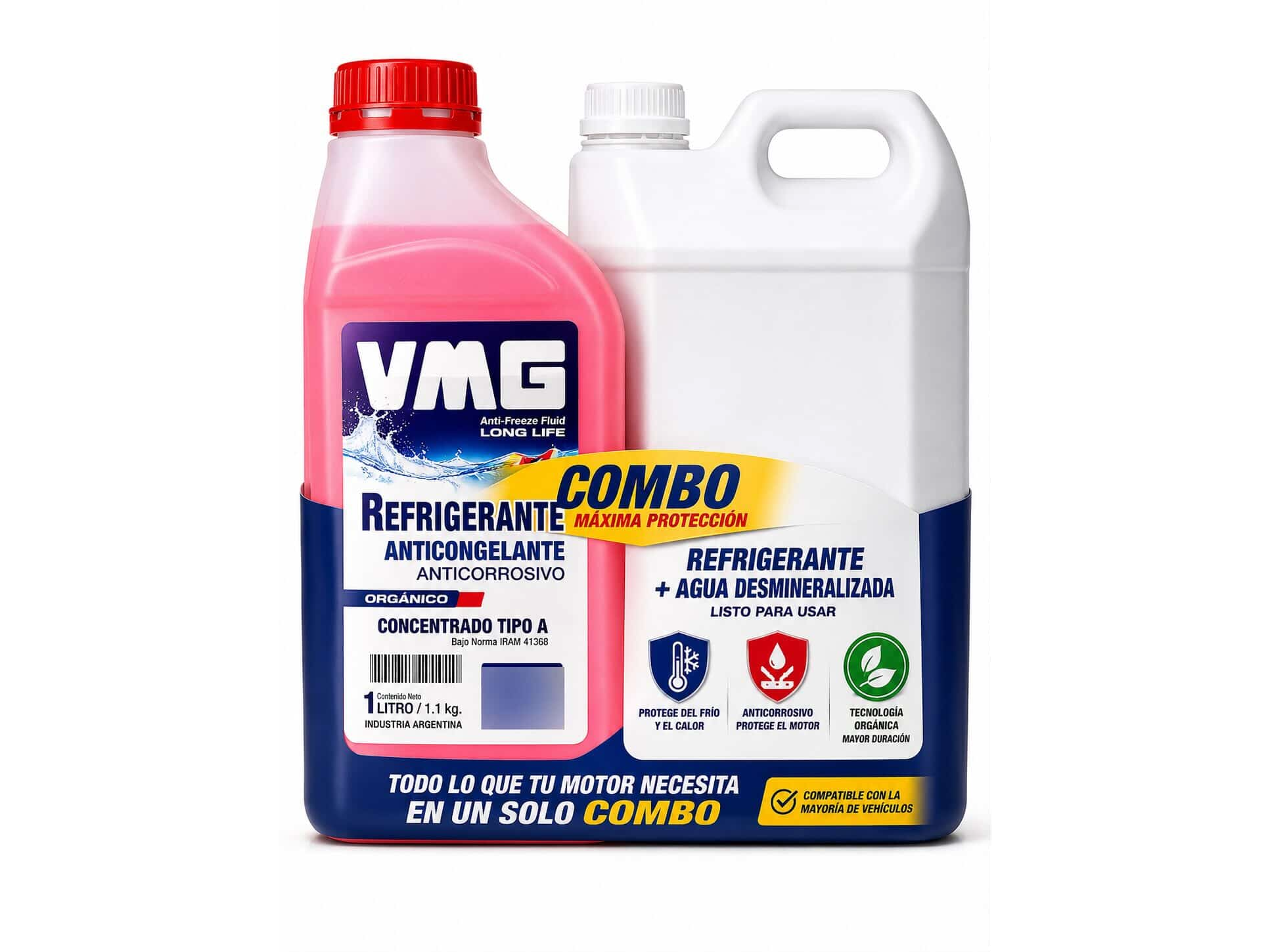 COMBO REFRIGERANTE PURO 1L + AGUA DESTILADA 5L