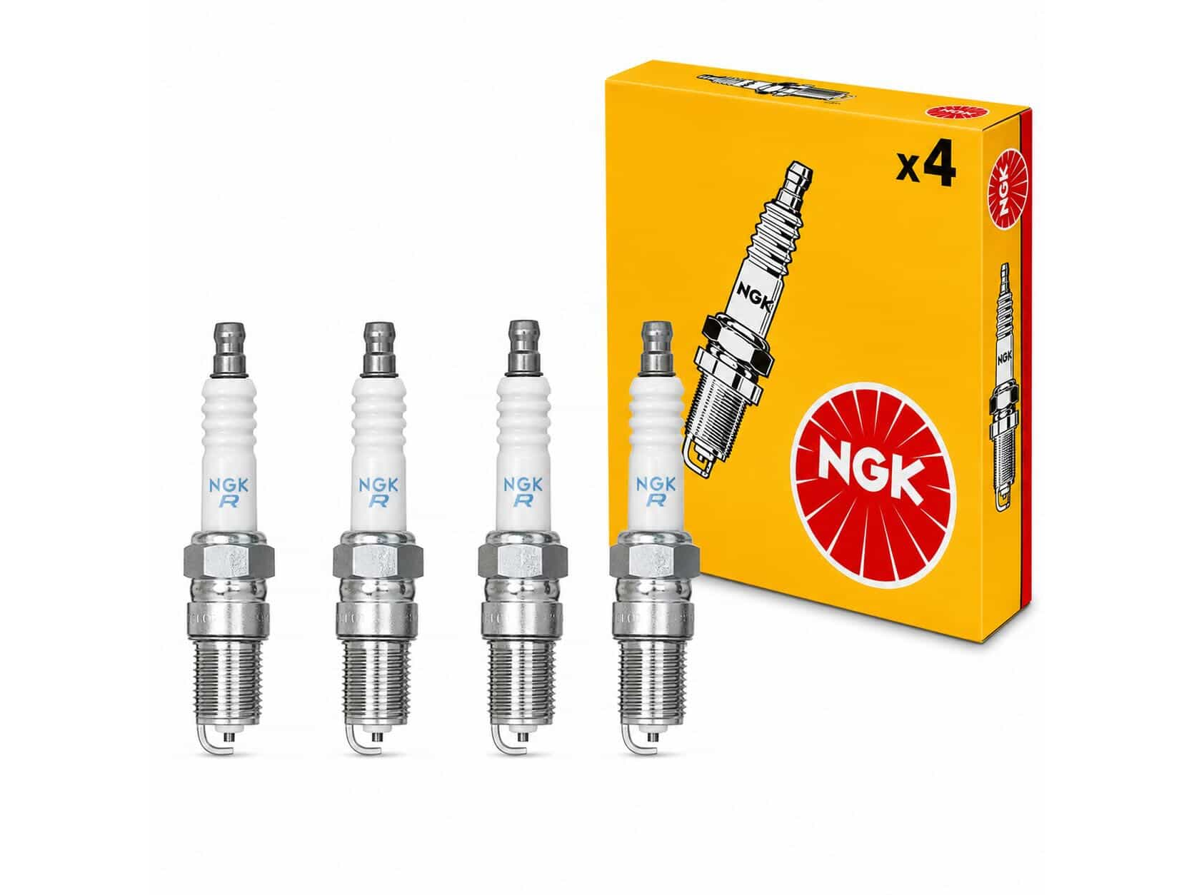 BUJIAS NGK FORD ROSCA CORTA BPR5EFS X4