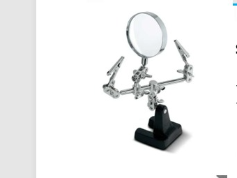 Soporte Lupa 2 Pinzas Articulado Soldar