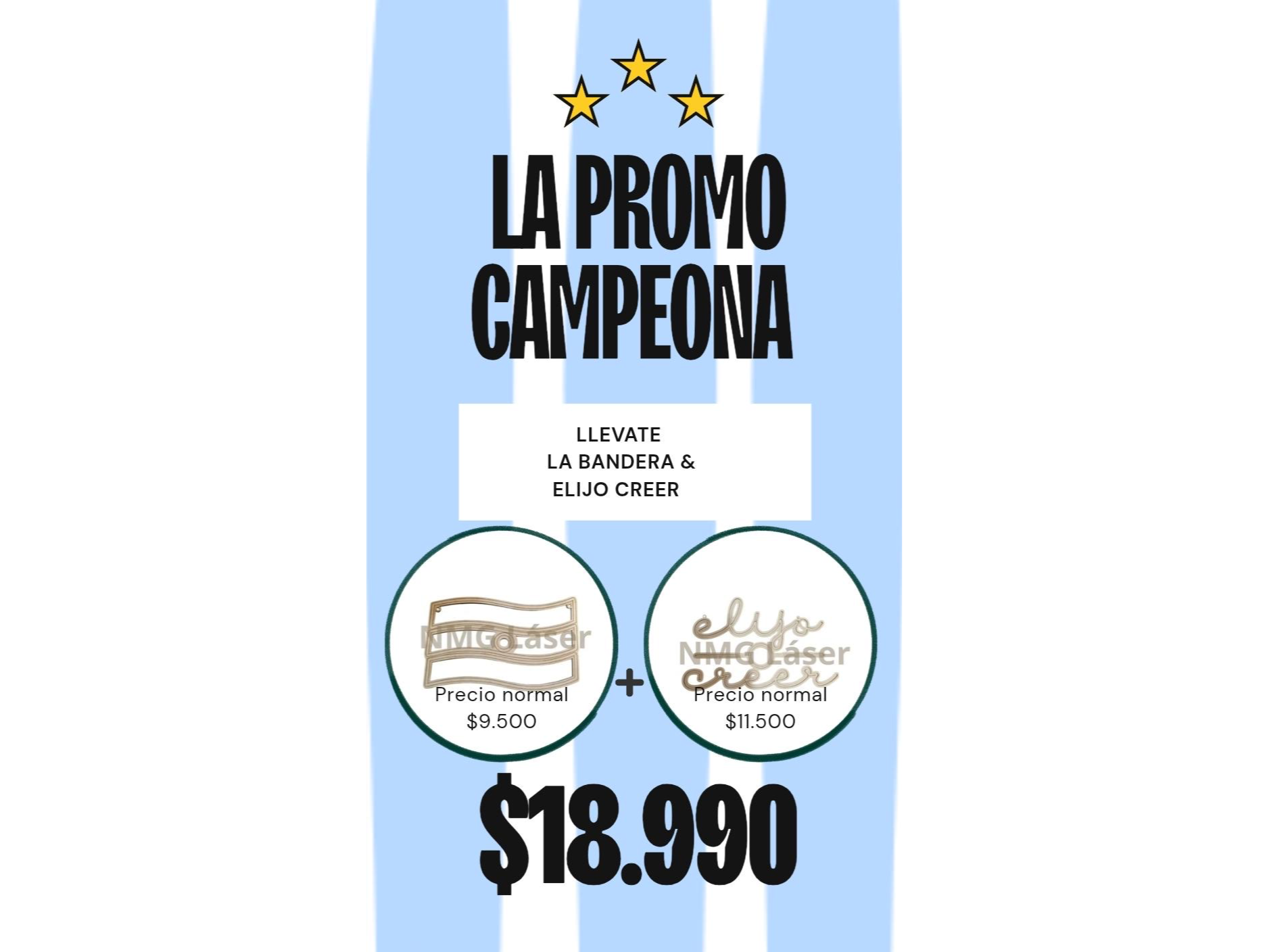 Promo la bandera y elijo creer