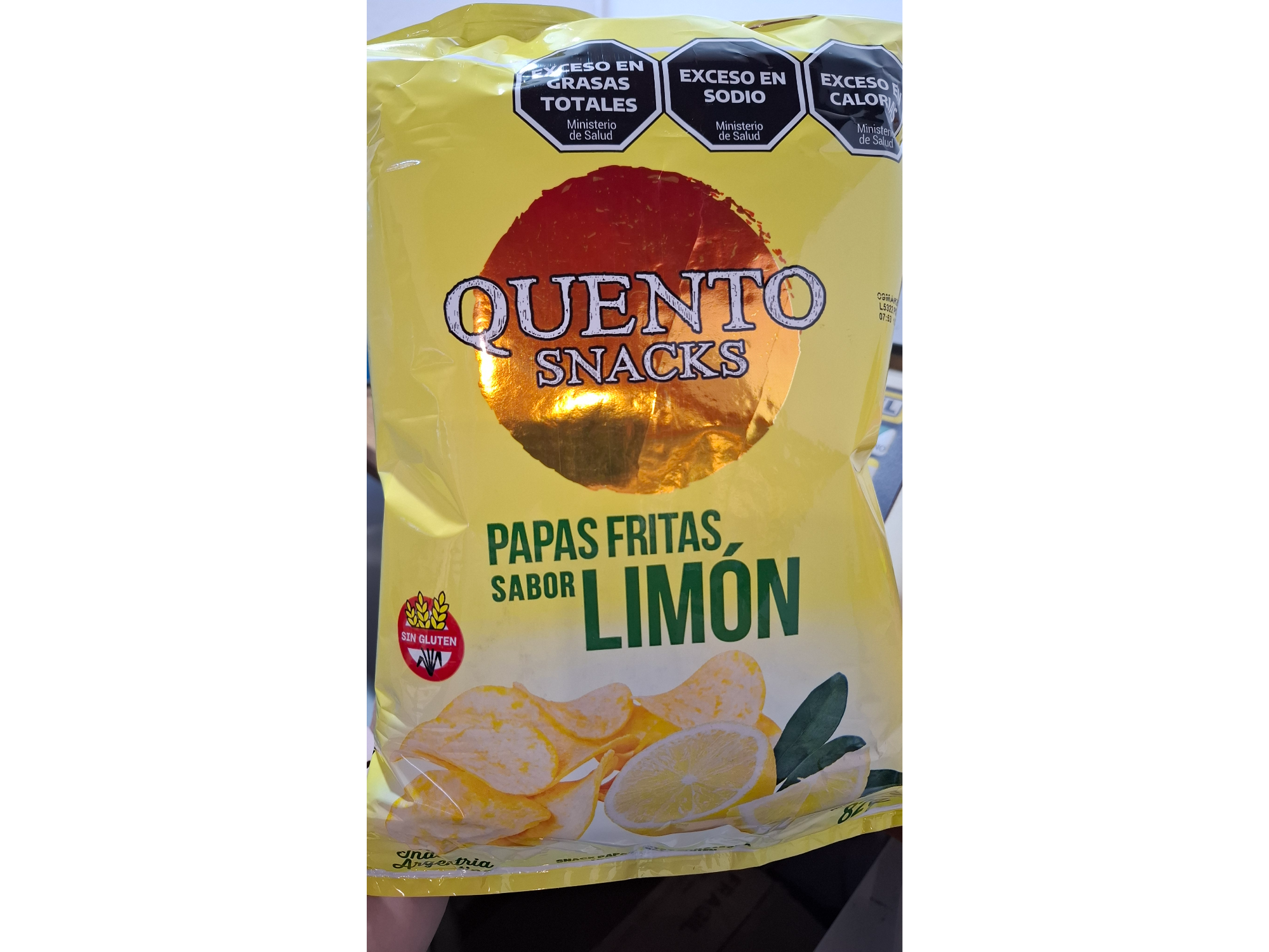 Papas Quento Sabor Limon